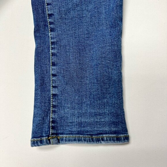 Aero Women Slim Straight Leg Jeans Blue Stretch Medium Wash Low Rise Denim 28/30 - Picture 9 of 11